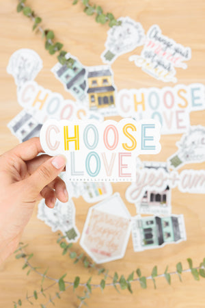 CHOOSE LOVE · Sticker - Damrell Designs