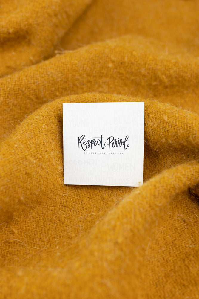 RESPECT. PERIOD. · Sticker - Damrell Designs